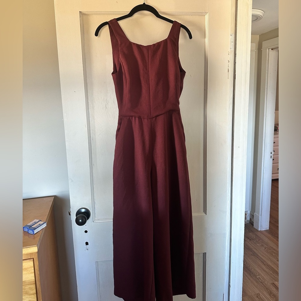 Wilfred / Aritzia Jumpsuit Burgundy Size 2